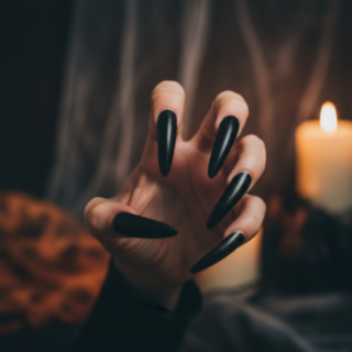 Latex Häxnaglar Svart