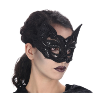 Spets Kattmask Svart