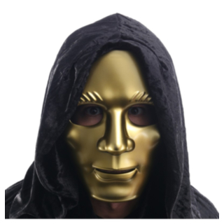 Anonymous Mask Guld