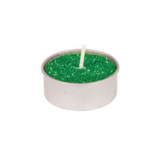 Glitter Värmeljus Djungelgrön