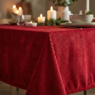 Premium Velour Duk Röd