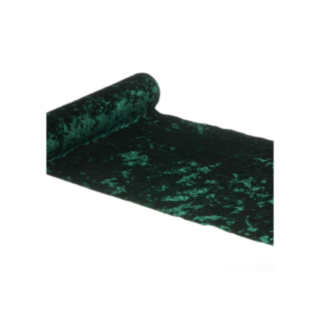 Velour Bordslöpare Mörkgrön