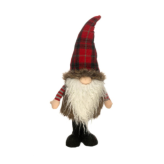 Stående Tomte Med Röd Tomteluva