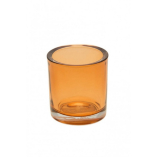 Glas Värmeljushållare Bärnsten