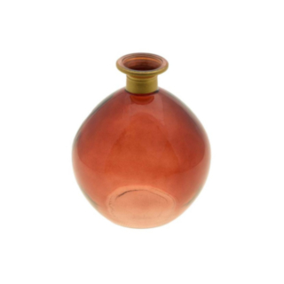 Klotformad Glasvas Vinröd