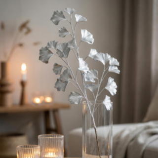 Dekorationsgren Ginkgo Silver