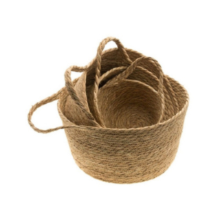 Jute Flätade Korgar