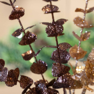 Glitter Eukalyptus Kvist Brun