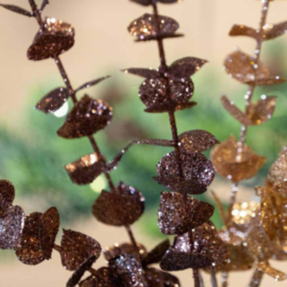 Glitter Eukalyptus Kvist Brun