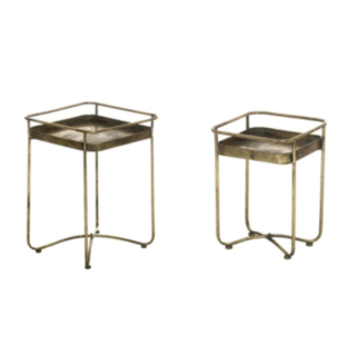 Vintage Metallbord Guld