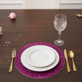 Glitter Bordstablett Lila
