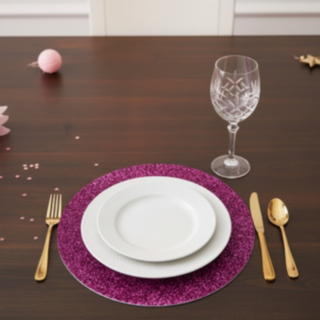 Glitter Bordstablett Lila