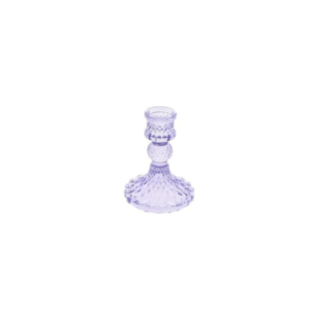 Antik Glasljusstake Lavendel