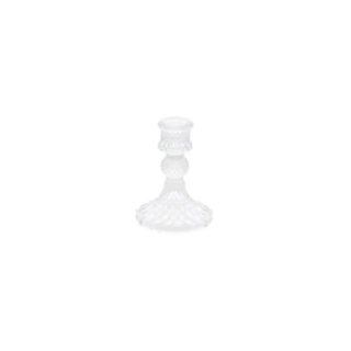 Antik Glasljusstake Klar