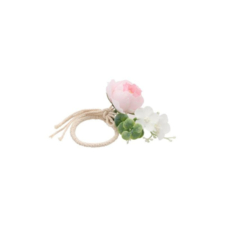 Servettring Ljusrosa Ros