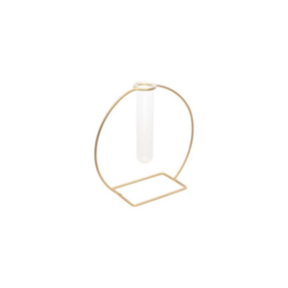 Blomvas Glas Guld