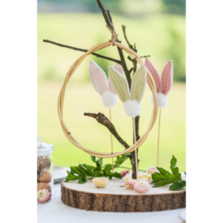 Rattan Ägg Dekoration Natur