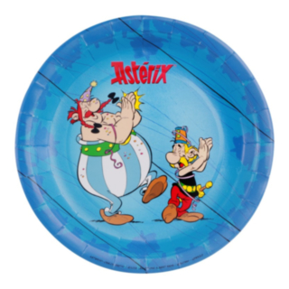 Asterix® Papperstallrikar Blå