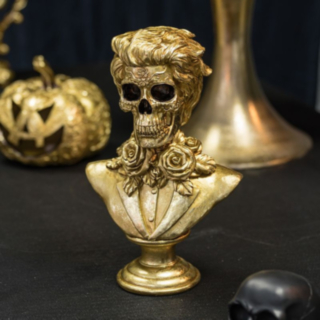 Skelett Brudgum Skulptur
