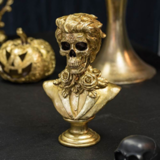 Skelett Brudgum Skulptur