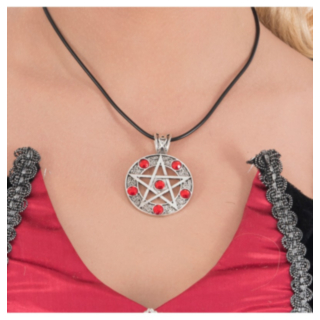 Djävul Halsband Röd