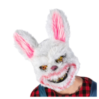 Killer Kanin Mask Vit/Ljusrosa