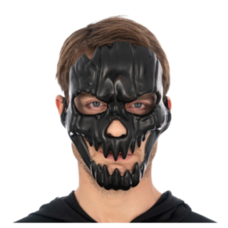 Skelettmask Svart