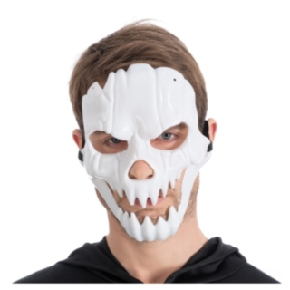 Skelettmask Vit