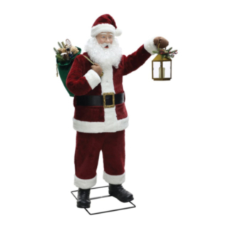 Animerad Jultomte Med Säck