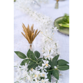 Konstgjord Jasmin Girlang Vit