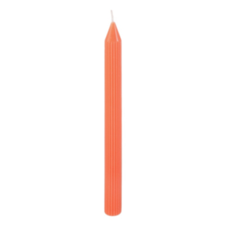Räfflat Stearinljus Orange