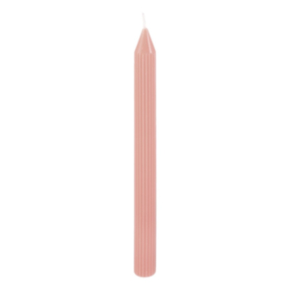 Räfflat Stearinljus Rosa