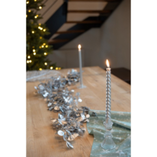 Spiral Stearinljus Silver