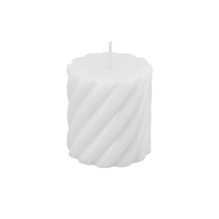 Spiral Blockljus Vit