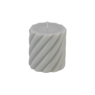Spiral Blockljus Grå