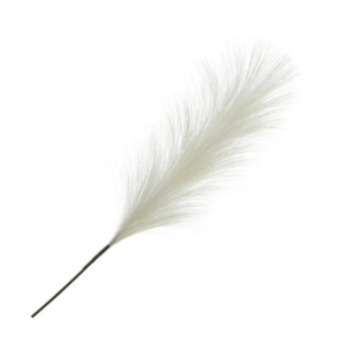 Konstgjord Pampas Elfenbensvit