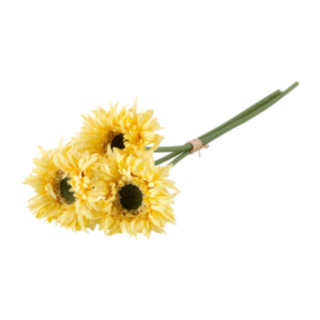 Konstgjord Gerbera Bukett Gul