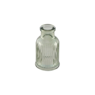 Mini Räfflad Glasvas Salviagrön
