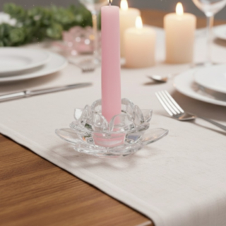 Lotus Ljusstake Klarglas
