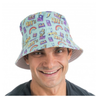 Bucket Hat 90-tal Blå