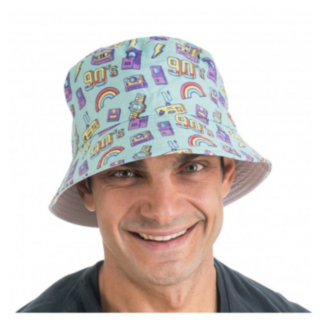 Bucket Hat 90-tal Blå