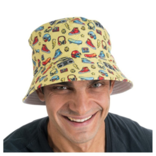 Bucket Hat 90-tal Gul