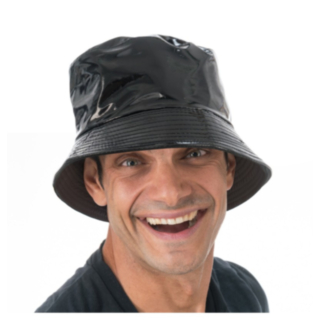 Vinyl Bucket Hat Svart