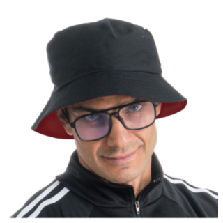 Vändbar Bucket Hat Med Glasögon