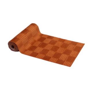 Plisserad Velour Bordslöpare Rost