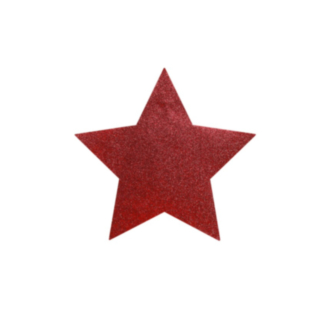 Glitter Bordstabletter Stjärna Röd