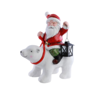 Jultomte På Isbjörn Juldekoration