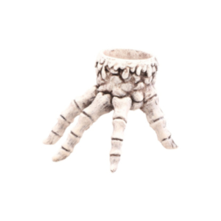 Skeletthand Ljusstake Vit