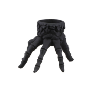 Skeletthand Ljusstake Svart