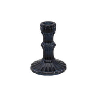 Glas Ljusstake Svart